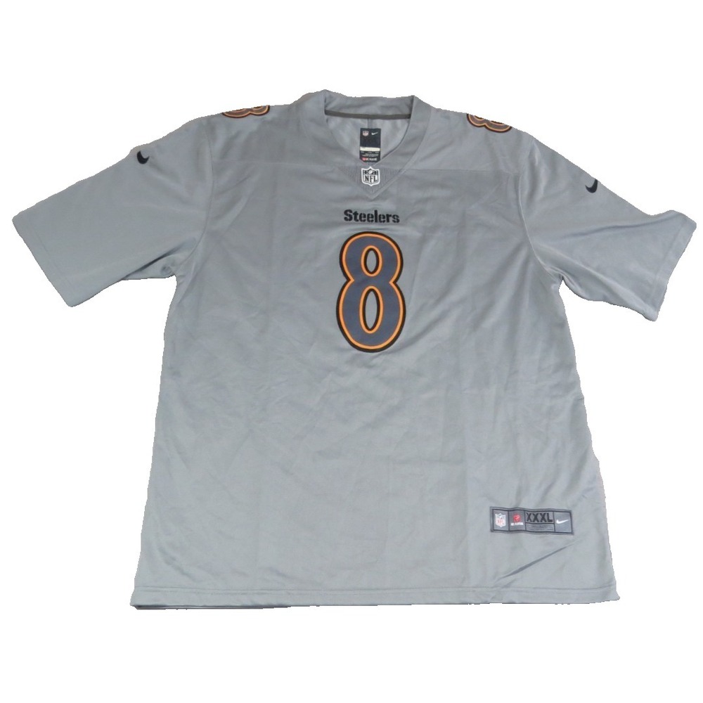 Nike Pittsburgh Steelers Kenny Pickett 8 Inverted Legend Jersey Mens‎ XXXL Gray